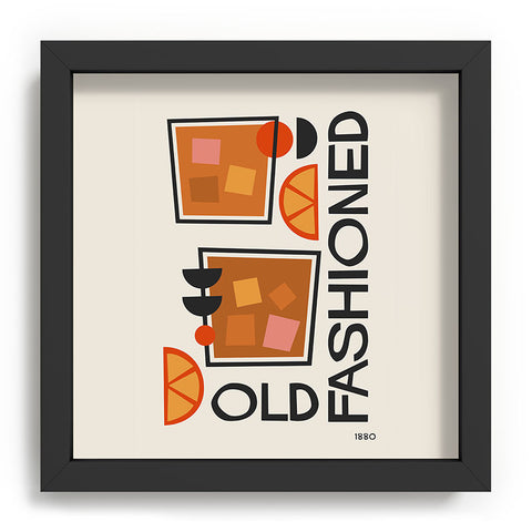 Cocoon Design Old Fashioned Cocktail Minimal Recessed Framing Square