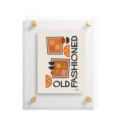 Cocoon Design Old Fashioned Cocktail Minimal Floating Acrylic Print