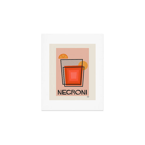 Cocoon Design Retro Cocktail Print Negroni Art Print