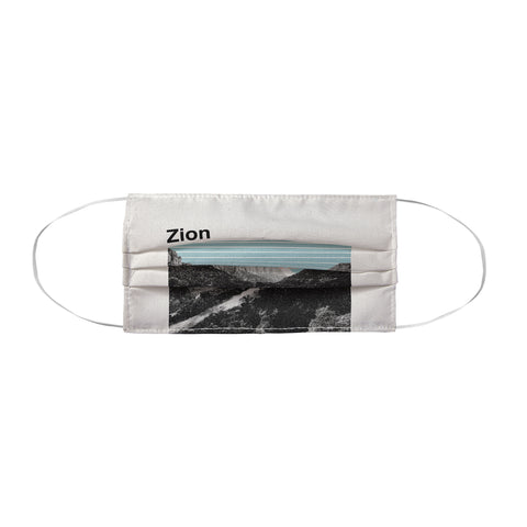Cocoon Design Retro Travel Poster Zion Face Mask