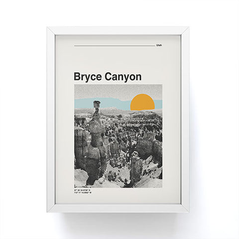 Cocoon Design Retro Traveler Poster Bryce Canyon Framed Mini Art Print