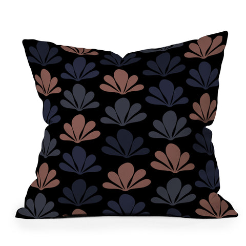 Colour Poems Abstract Plant Pattern XVII Outdoor Throw Pillow