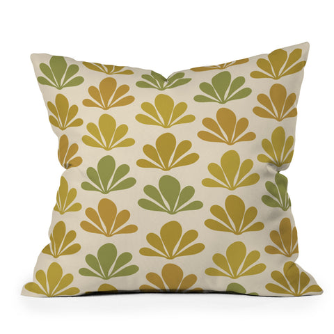 Colour Poems Abstract Plant Pattern XVIII Outdoor Throw Pillow