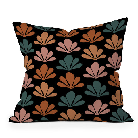 Colour Poems Abstract Plant Pattern XXV Outdoor Throw Pillow