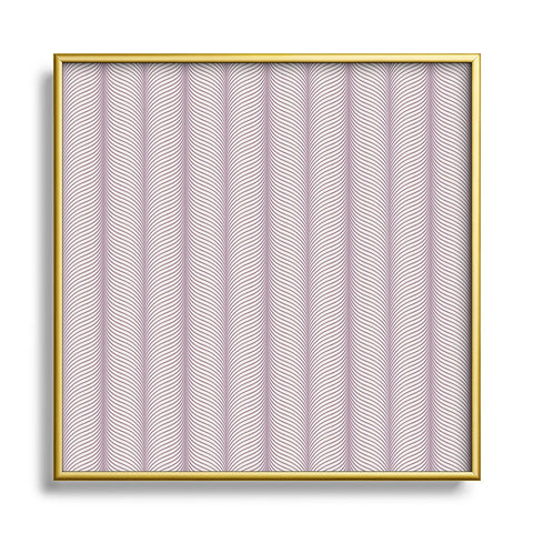 Colour Poems Ardith Pattern XXI Lilac Square Metal Framed Art Print