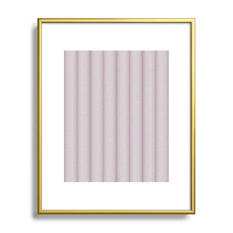 Colour Poems Ardith Pattern XXI Lilac Metal Framed Art Print