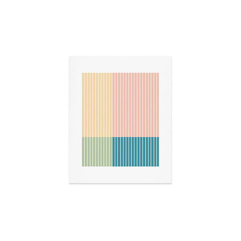 Colour Poems Color Block Line Abstract VII Art Print