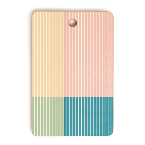 Colour Poems Color Block Line Abstract VII Cutting Board Rectangle