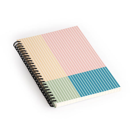 Colour Poems Color Block Line Abstract VII Spiral Notebook