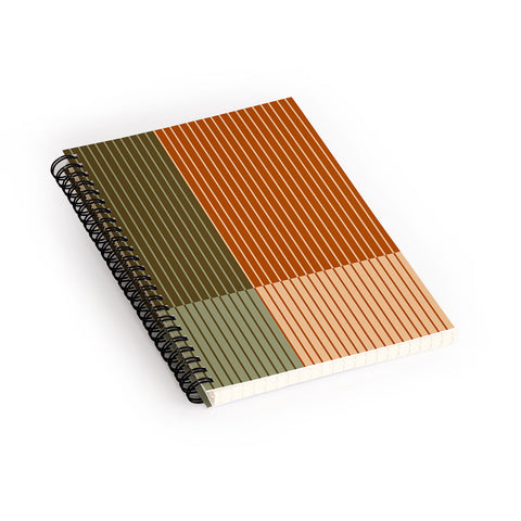 Colour Poems Color Block Line Abstract XIV Spiral Notebook