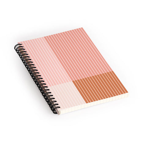 Colour Poems Color Block Line Abstract XVI Spiral Notebook