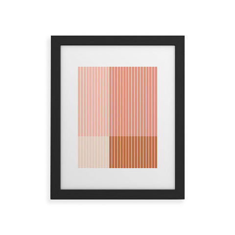 Colour Poems Color Block Line Abstract XVI Framed Art Print