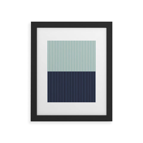 Colour Poems Color Block Lines XI Framed Art Print