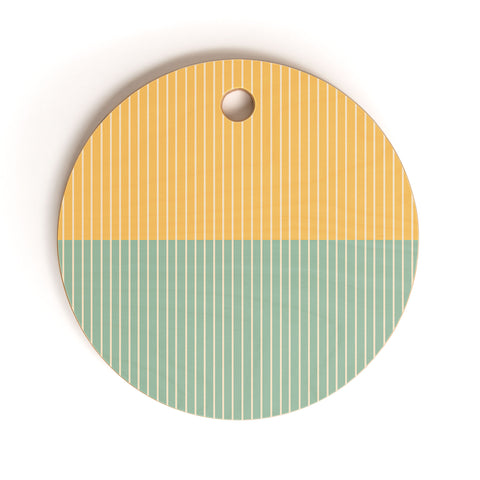 Colour Poems Color Block Lines XIII Cutting Board Round