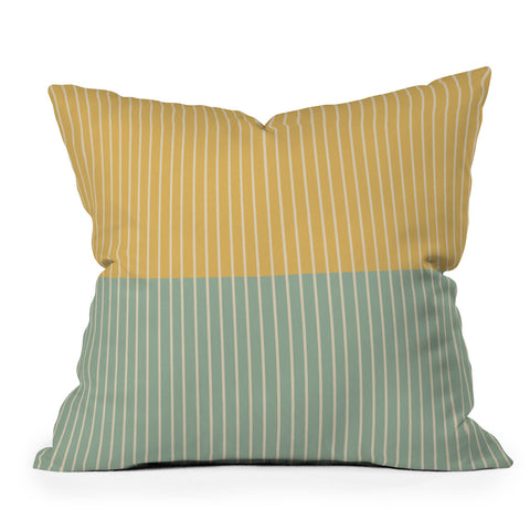 Colour Poems Color Block Lines XIII Outdoor Throw Pillow
