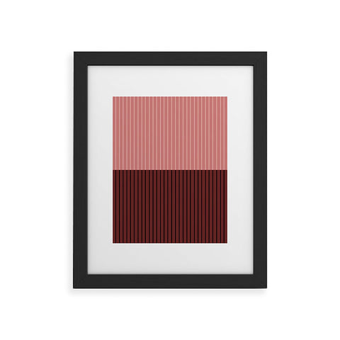 Colour Poems Color Block Lines XVI Framed Art Print
