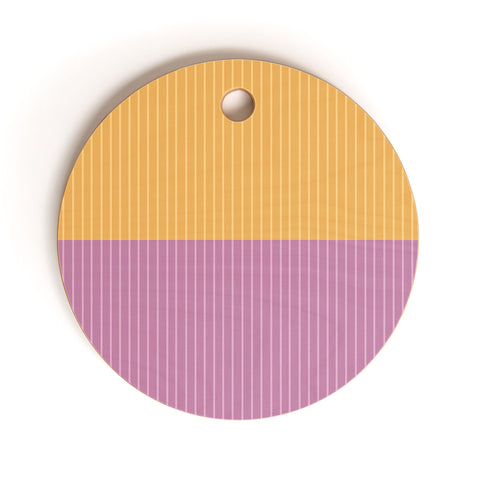 Colour Poems Color Block Lines XXII Cutting Board Round