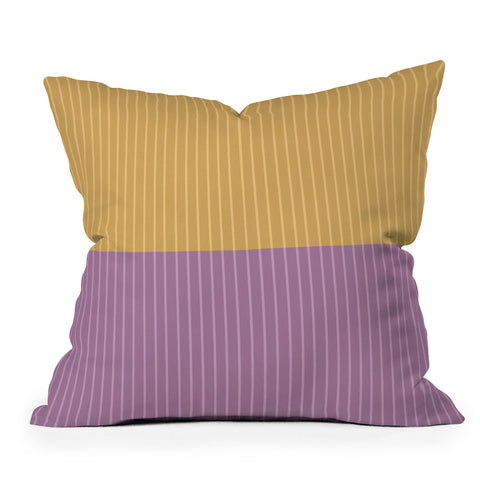 Colour Poems Color Block Lines XXII Outdoor Throw Pillow