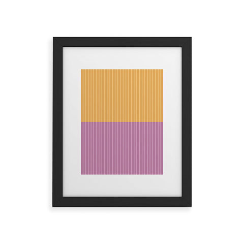 Colour Poems Color Block Lines XXII Framed Art Print