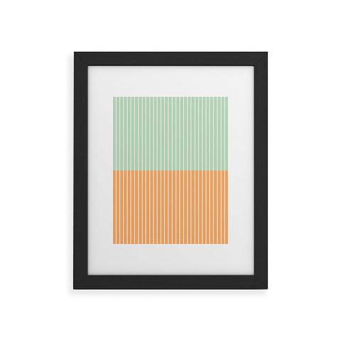 Colour Poems Color Block Lines XXIV Framed Art Print