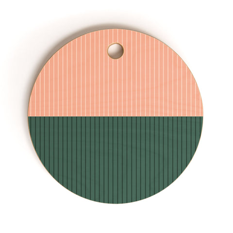 Colour Poems Color Block Lines XXVII Cutting Board Round