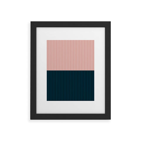 Colour Poems Color Block Lines XXVIII Framed Art Print