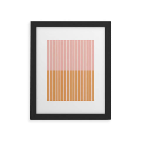 Colour Poems Color Block Lines XXXVII Framed Art Print