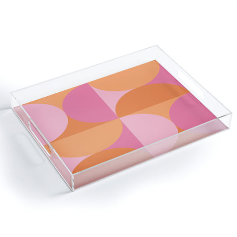 Colour Poems Colorful Geometric Shapes XLVI Acrylic Tray