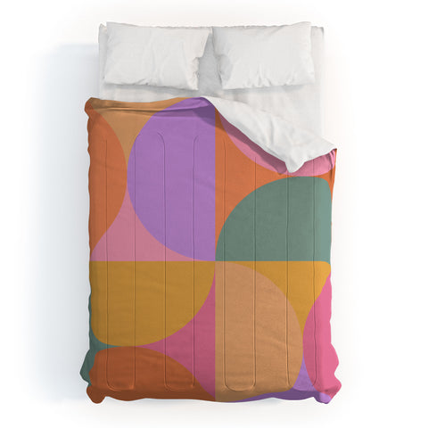 Colour Poems Colorful Geometric Shapes XXI Comforter