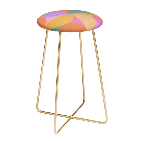 Colour Poems Colorful Geometric Shapes XXI Counter Stool