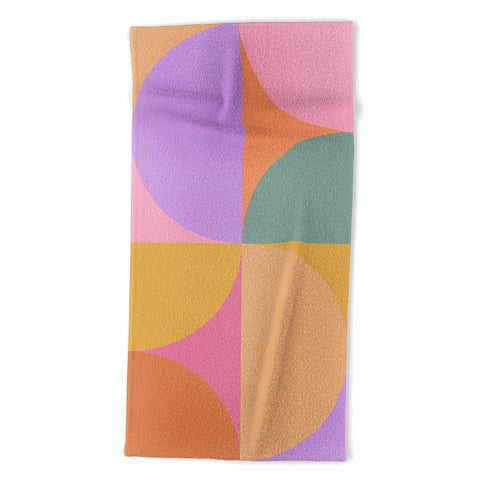Colour Poems Colorful Geometric Shapes XXI Beach Towel