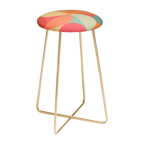 Colour Poems Colorful Geometric Shapes XXV Counter Stool