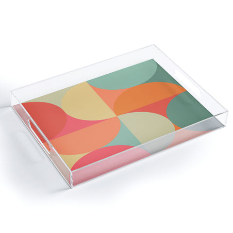 Colour Poems Colorful Geometric Shapes XXV Acrylic Tray