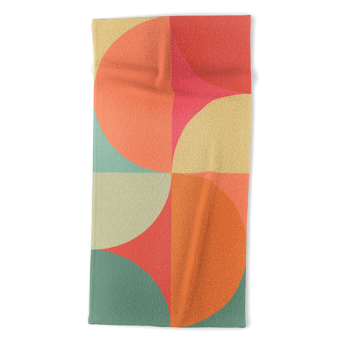 Colour Poems Colorful Geometric Shapes XXV Beach Towel