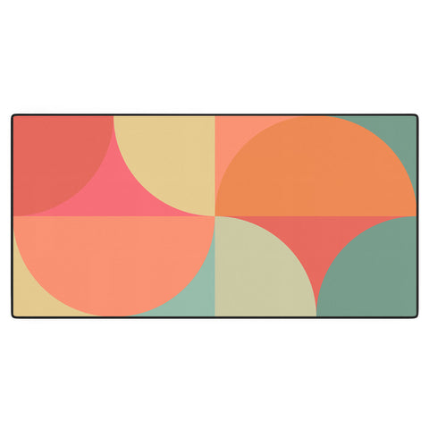 Colour Poems Colorful Geometric Shapes XXV Desk Mat