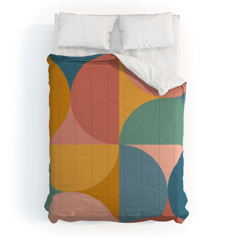 Colour Poems Colorful Geometric Shapes XXVI Comforter