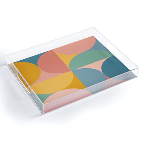Colour Poems Colorful Geometric Shapes XXVI Acrylic Tray