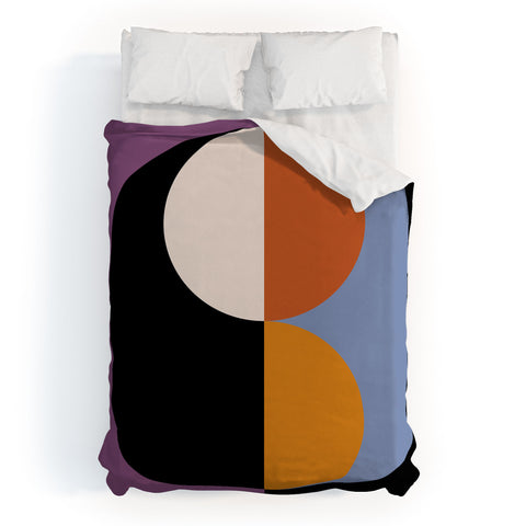 Colour Poems Geometric Circles Abstract III Duvet Cover
