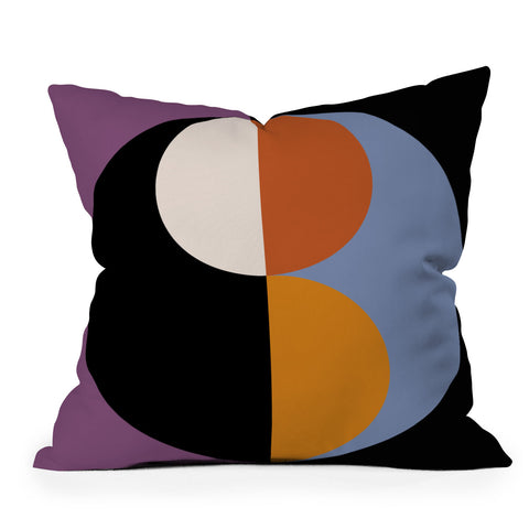 Colour Poems Geometric Circles Abstract III Outdoor Throw Pillow