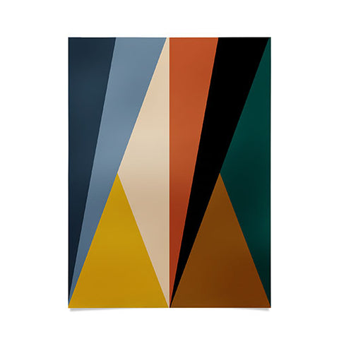 Colour Poems Geometric Triangles Bold Poster