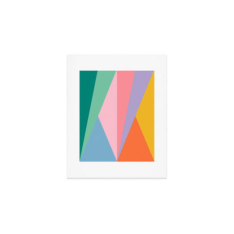 Colour Poems Geometric Triangles Spring Art Print
