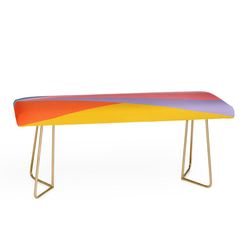 Colour Poems Geometric Triangles Spring Bench