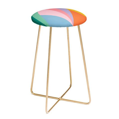 Colour Poems Geometric Triangles Spring Counter Stool