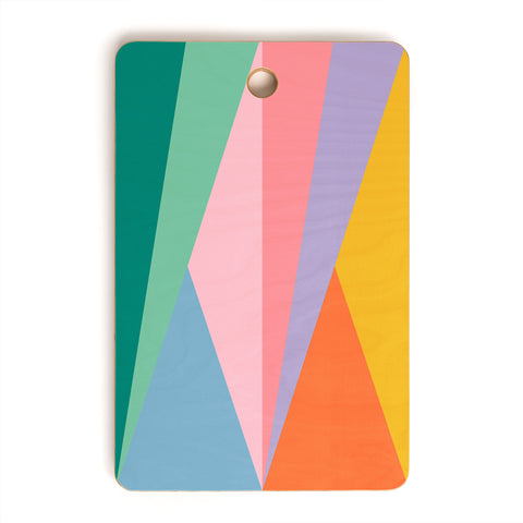 Colour Poems Geometric Triangles Spring Cutting Board Rectangle