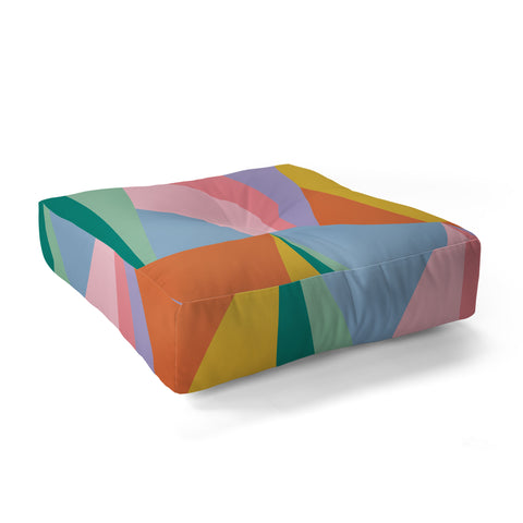 Colour Poems Geometric Triangles Spring Floor Pillow Square