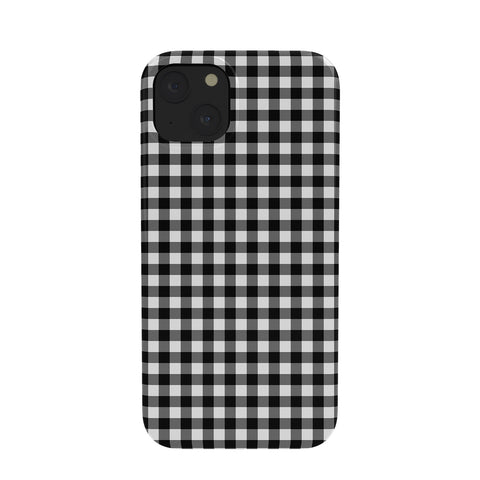 Colour Poems Gingham Black and White Phone Case