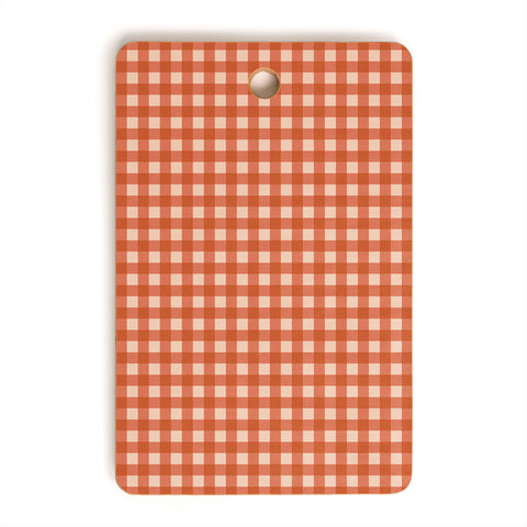 Colour Poems Gingham Classic Red Cutting Board Rectangle