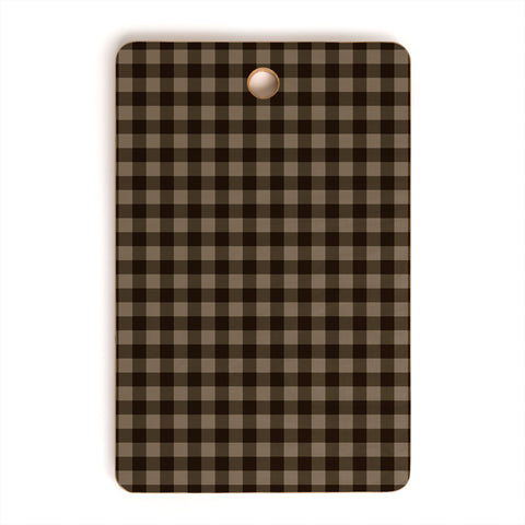 Colour Poems Gingham Earth Cutting Board Rectangle