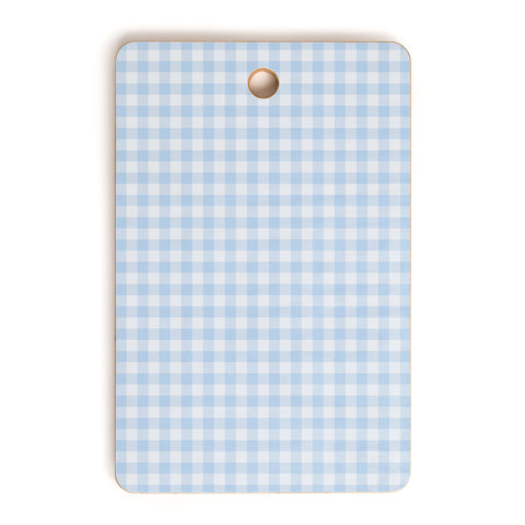 Colour Poems Gingham Sky Blue Cutting Board Rectangle