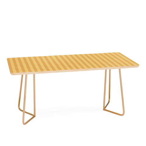 Colour Poems Gingham Straw Coffee Table